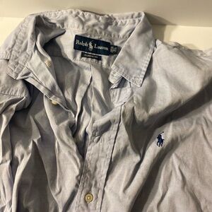 Ralph Lauren Men's Light Blue Button Down Shirt